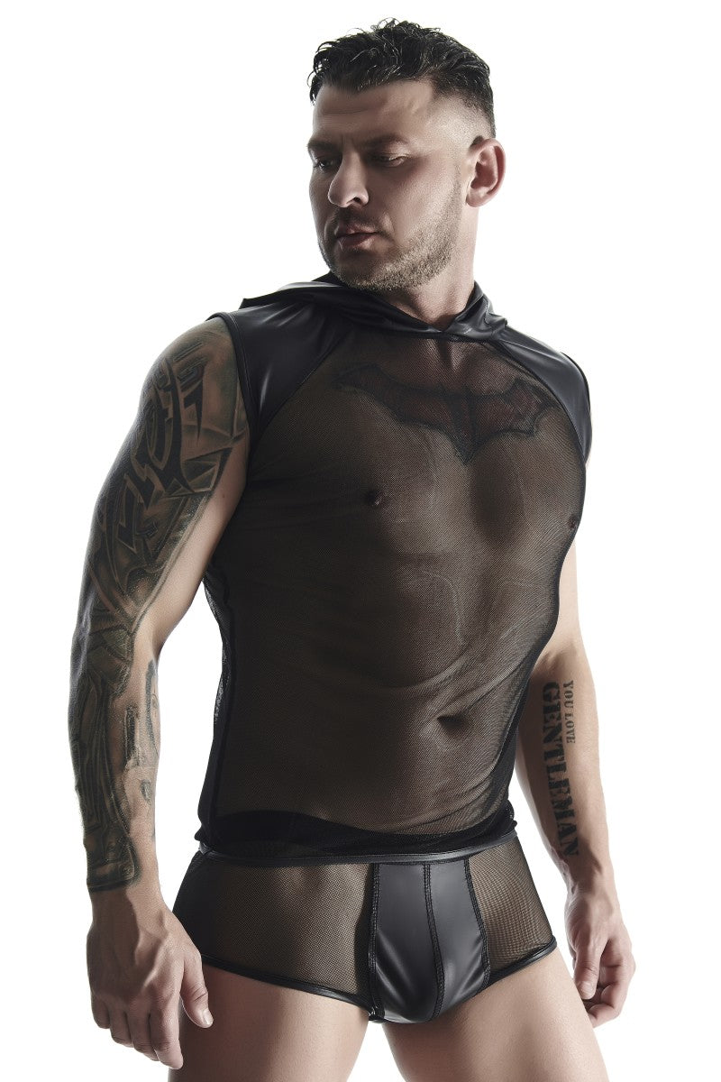 Herren Kapuzenshirt TSH018 schwarz von Regnes Fetish Planet Herren Kapuzenshirt TSH018 schwarz von Regnes Fetish Planet
